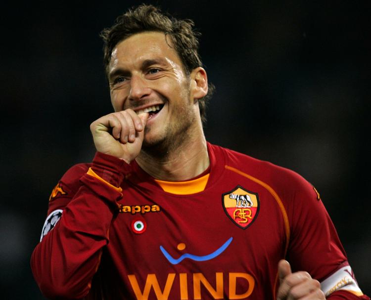 FRancesco Totti har aldrig spillet i andre klubber end AS Roma. Arkivfoto. 