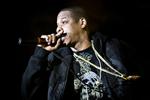 Jay-Z optræder her på Orange Scene ved sidste års Roskilde Festival. 