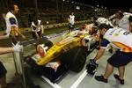 Ledelsen hos Formel 1-teamet Renault  fralægger sig ansvaret i sagen om aftalt spil. Arkivfoto. 