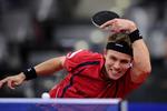 Dan danske bordtennisspiller Michael Maze spillede sig sikkert videre ved EM i Stuttgart. Arkivfoto. 