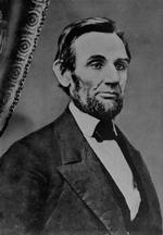 Abraham Lincoln på billede fra kort før indsættelsen i marts 1861. Lincoln blev myrdet fire år senere. 