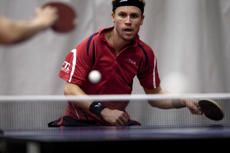 Michael Maze under den forberedende træning til EM i Tyskland. Arkivfoto. 