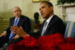 Den israelske premierminister Benjamin Netanyahu sammen med præsident Barck Obama tidligere på året. 