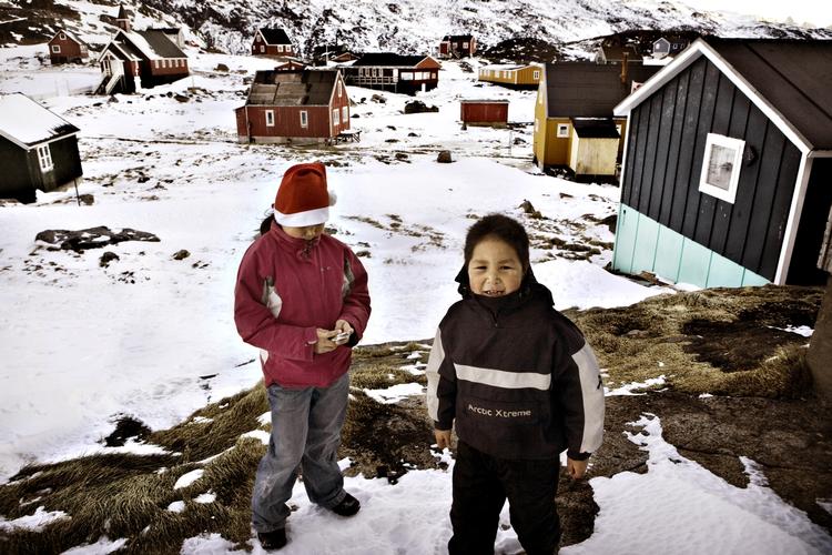 Den lille bygd, Aappilattoq i Grønland. Arkivfoto. 