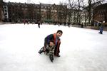 Borgmester Pia Allerslev (V) mener ikke, at CO2-udledning er begrundelse nok for at lukke skøjtebanen på Blågårds Plads. Arkivfoto. 