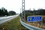 Allerøds kommuneskilt. 
