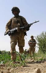 En britisk højt dekoreret sergent har mistet livet under dansk kommando i Afghanistan. Arkivfoto offentliggjort af det britiske forsvarsministerium. 