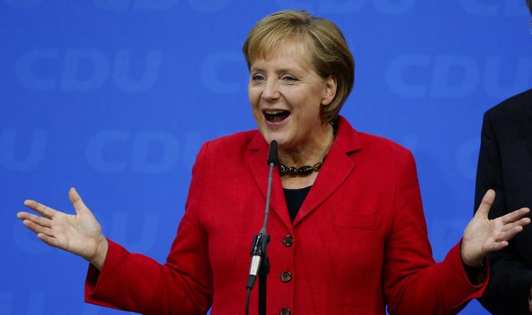 Den tyske kansler, Angela Merkel, kan skifte sin regeringspartner ud efter det tyske valg. Nu står hun til at have et rent borgerligt flerta. 