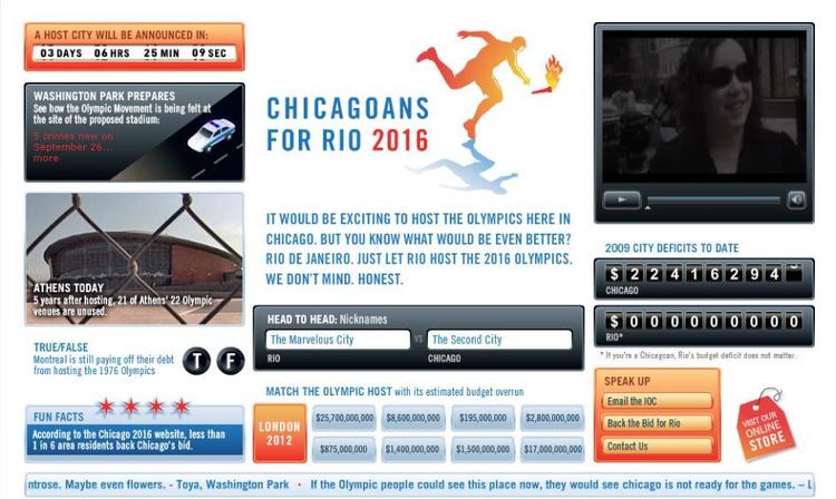Ophavsmanden til  chicagoansforrio.com - Chicagoborgere for Rio - er fundet. 