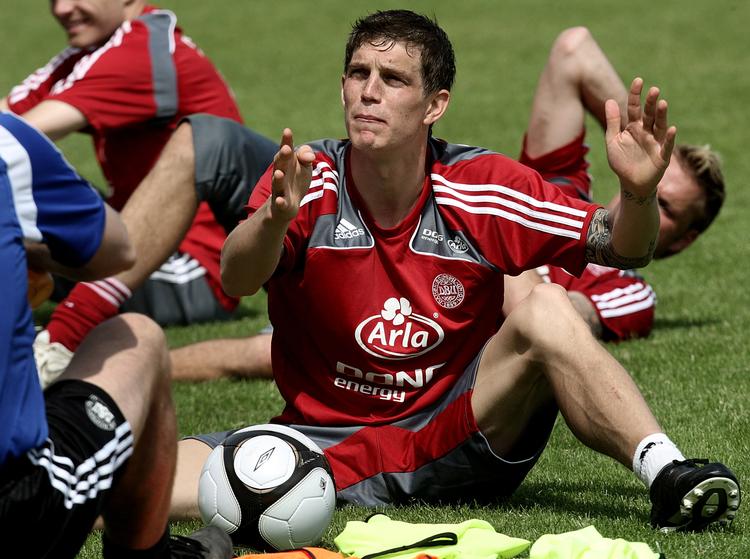 Daniel Agger får comeback i aften på Liverpools reservehold og er med i VM-truppen efter at have misset kampene mod Albanien og Portugal. Arkivfoto. 