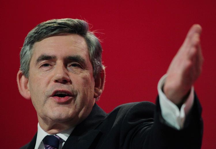 Gordon Brown fra landsmødet i Brighton. 