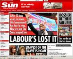 Storbritanniens mest sælgende dagblad, tabloidavisen The Sun, giver sin støtte til de konservative efter 12 års støtte til Labour. 