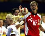 Playmaker Lotte Grigel fra Team Esbjerg er tilbage på det danske landshold efter at have siddet over i den nyligt afviklede World Cup. Arkivfoto. 
