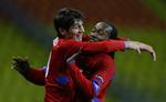 Alan Dzagoev (til venstre) har scoret i to Champions League-kampe i træk. 
