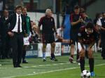 Et mål har AC Milan scoret på hjemmebane i denne sæson, efter Leonardo (tv.) i går så FC Zürich score det eneste mål i Champions League-kampen. 