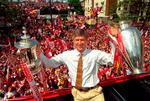 Wenger har stået i spidsen for Arsenal i over 700 kampe og med 4.750 dage i managerstolen har han overgået George Allison, som  var Arsenal-manager i perioden 1934–1947. Arkivfoto. 