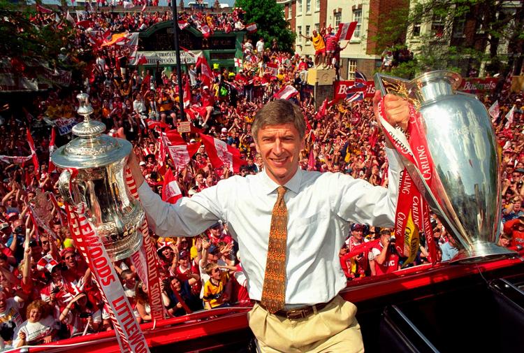 Wenger har stået i spidsen for Arsenal i over 700 kampe og med 4.750 dage i managerstolen har han overgået George Allison, som  var Arsenal-manager i perioden 1934–1947. Arkivfoto. 