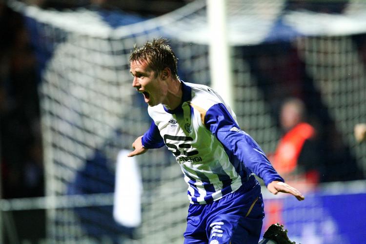 Jesper Jørgensen er manden, der scorer de afgørende mål for Esbjerg i øjeblikket. Arkivfoto. 