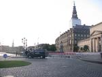 Adgangen til Christiansborg-området er spærret op til Obamas besøg. 