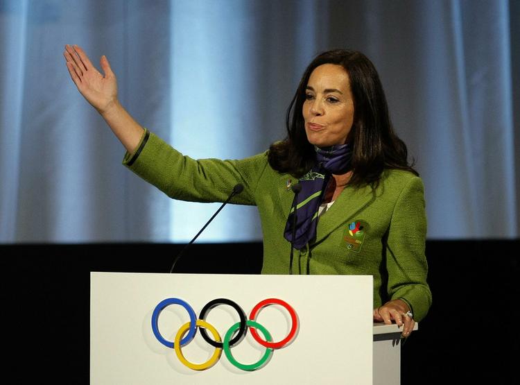 Direktør for Madrid 2016 Mercedes Coghen præsenterer sin bys bud på et OL. 