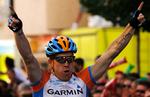 Under Vueltaen lykkedes det endelig Tyler Farrar at komme først over stregen, og det har amerikaneren nu gjort til en vane. Arkivfoto. 
