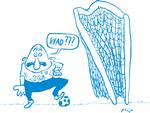 Fodboldloven foreskriver, at et mål har en størrelse på 7,32 meter i bredden og 2,44 meter i højden. Men et par centimeter fra kan være helt afgørende for, om det er stolpe-ind eller stolpe-ud. 