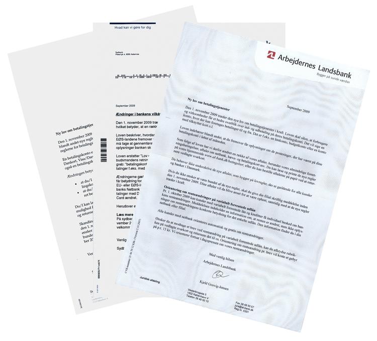 I disse dage for de fleste bankunder sådan et brev ind ad døren. Brevet informerer om en ny banklov, der blandt andet indebærer renter fra første dag. 