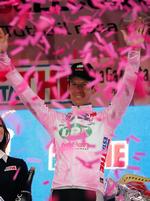 Gabriele Bosisio fik en enkelt dag i den rosa førertrøje i Giro d'Italia sidste år. Arkivfoto. 