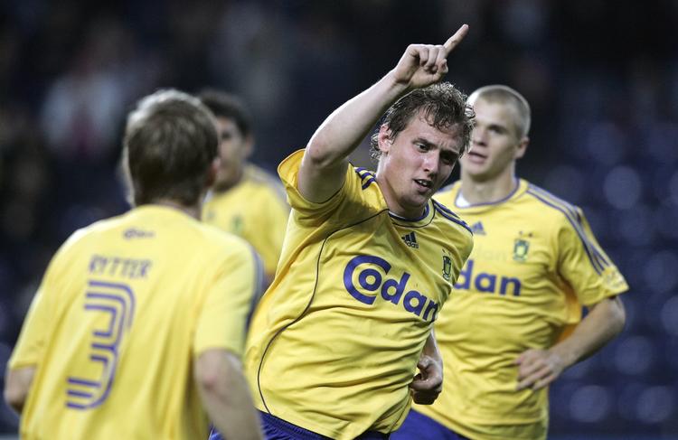 Danske angribere som Morten Rasmussen skal lave omkring 20 mål i Superligaen, hvis de skal spille fast på landsholdet, vurderer Ebbe Sand. Arkivfoto. 
