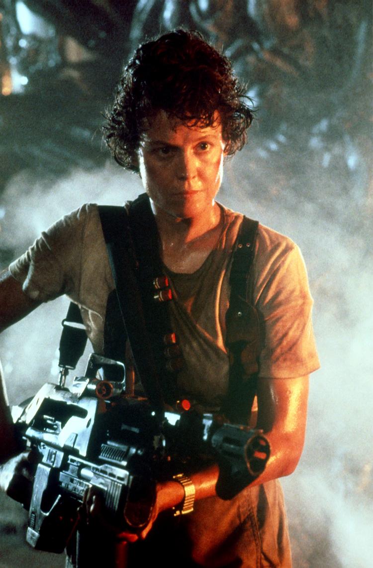 Sigourney Weaver som løjtnant Ripley i Ridley Scotts nu klassiske sf-film 'Alien'.  Foto: Polfoto 
