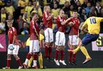 Zlatan Ibrahimovic og Sverige er gamblernes favorit på lørdag. Arkivfoto. 