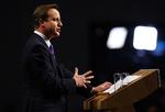 David Camerons tale på årsmødet var nærmest som en jobsamtale. Meningsmålingerne står, at han vil blive Storbritanniens næste premierminister. 