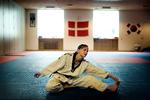Sandra B. Christensen er et produkt af talentprojektet i Nørrebro Taekwondo Klub. 14.-18. oktober skal Sandra for første gang kæmpe om medaljer ved VM i Ballerup Arena i 47-kilos klassen. Foto: Niels Christensen 