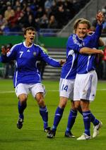Jonatan Johansson var tæt på at blive matchvinder i sin landskamp nummer 100. 