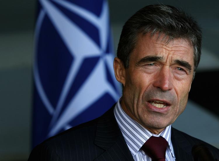 Anders Fogh Rasmussen - her under et besøg i sidste uge i Litauen - har udrettet store ting i sin første tid som Nato-chef, mener New York Times. 