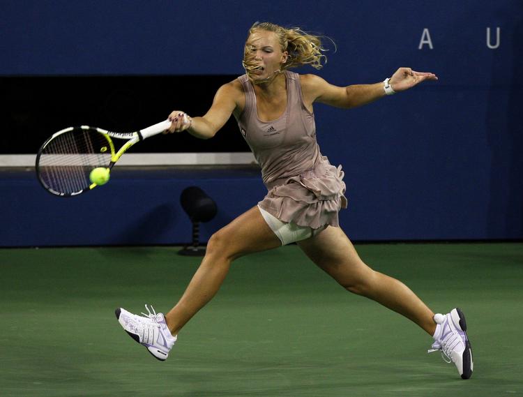 Tilbage i september havde Caroline Wozniacki stor succes under US Open. Måske er hun på vej mod mere succes - nu i Japan. Arkivfoto. 