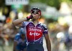 Philippe Gilbert fik den tredje sejr på stribe, da han vandt Giro del Piemonte. Nu er han favorit til Lombardiet Rundt. Arkivfoto. 
