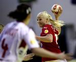 Trine Troelsen scorede fem gange mod Brasilien. Arkivfoto. 
