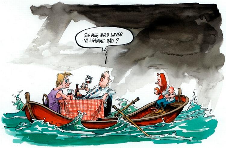 Det var VK-regeringen, der leverede det bedste politiske bud på, hvordan middelklassens kunne optimere sin formuepleje. Det skriver debattør. Tegning: Roald Als. 