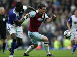 Burnleys David Nugen fik ikke meget ud af anstrengelserne mod Blackburn, som vandt 3-2. 