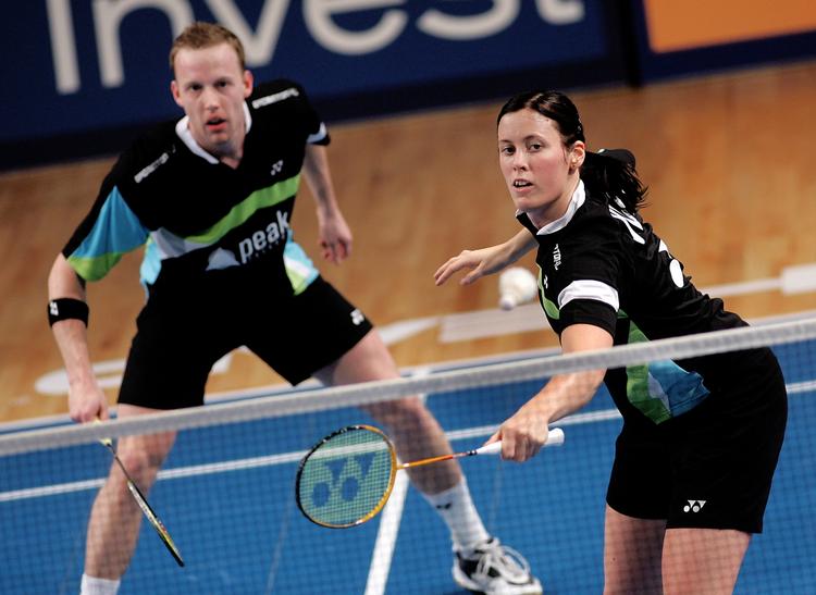 Kamilla Rytter Juhl og Thomas Layborn kommer ikke i kamp ved Denmark Open, da Layborn er skadet. Arkivfoto. 