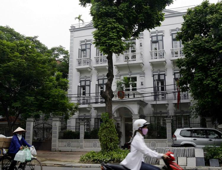 Den danske ambassade i centrum af Vietnams hovedstad Hanoi. 