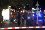 Lindevangsparken i lørdags, hvor en 18-årig mand, som angiveligt skulle mødes med en kammerat, blev skudt ned. 