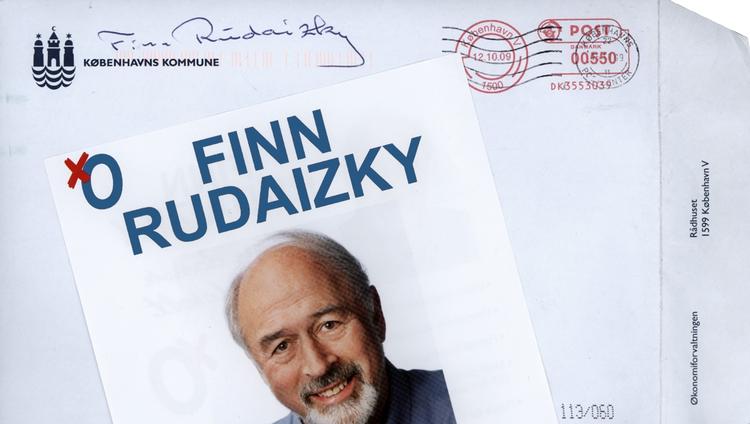 Kommunen fik lov at betale, da Finn Rudaizky sendte sit valgmateriale ud. 