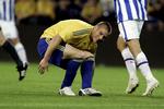 Brøndby IF's nye angriber Martin Bernburg begynder at mærke presset. Det er endnu ikke lykkedes ham at score i superligaen. Arkivfoto. 