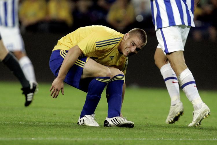 Brøndby IF's nye angriber Martin Bernburg begynder at mærke presset. Det er endnu ikke lykkedes ham at score i superligaen. Arkivfoto. 