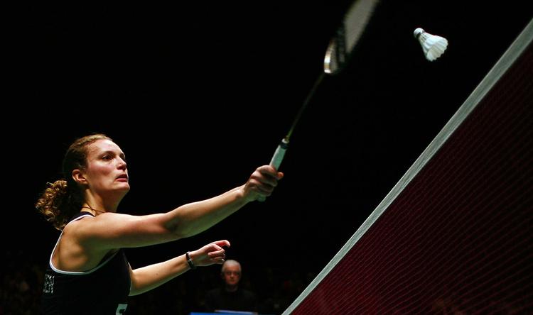11-21, 21-13, 21-15 var cifrene, da Tine Rasmussen vandt sin kvartfinale i Odense. Arkivfoto. 
