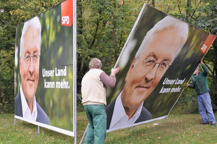 Nedtur. Skuffelsen var til at føle på, da de tyske socialdemokrater for en måned siden tabte forbundsvalget. Arkivfoto. 