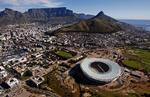 Ceremonielt. Green Point Soccer stadium i Cape Town er et af de VM-stadions, der skal lægge græs til slutrunden i Sydafrika. Arkivfoto. 