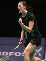 Tilbage. Tine Rasmussen spillede sig i sin første finale siden marts ved Denmark Open. 